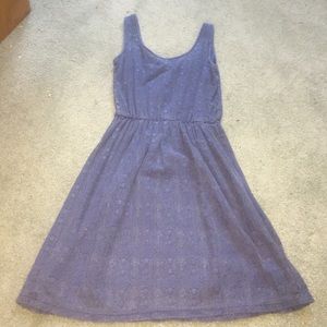 blue lace dress